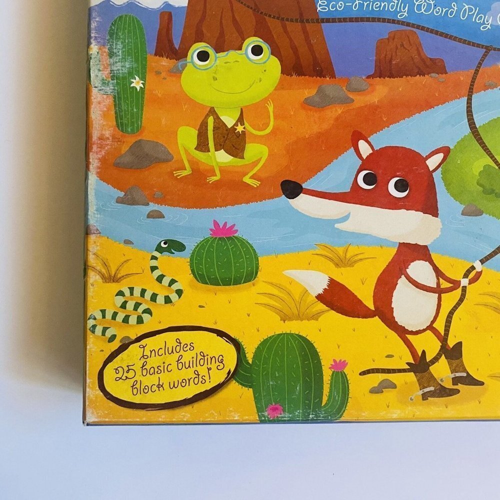 Reading Roundup! Eco Friendly Word Play Board Game Basic Building Block Words - Picture 5 of 11
